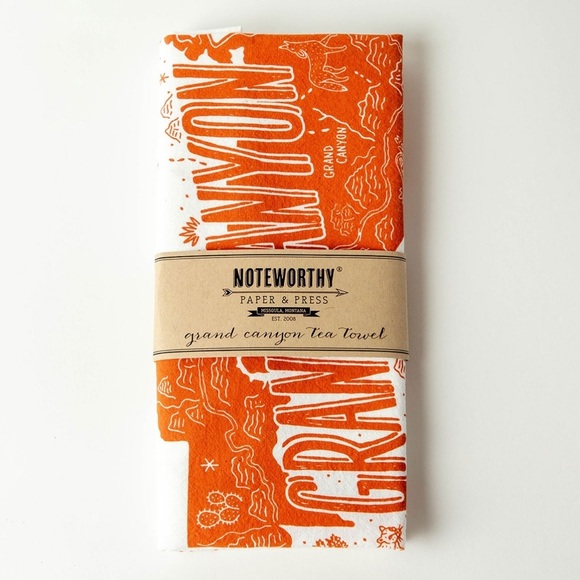 NOTEWORTHY PAPER & PRESS Grand Canyon Tea Towel NWT - Picture 2 of 3